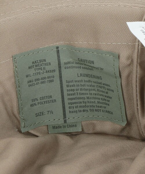 ROTHCO（ロスコ）の「＜ROTHCO＞ BOONIE HAT/ハット（ハット・メンズ・ブラック/ベージュ・7 1/2）」の13枚目の写真