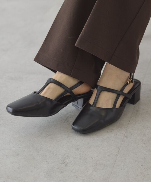 AMERICAN HOLIC（アメリカンホリック）の「Tストラップスクエアパンプス（パンプス・レディース・ブラック/ブラウン/シルバー・M/L/S）」の17枚目の写真