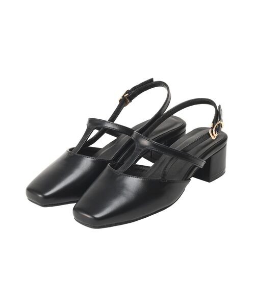 AMERICAN HOLIC（アメリカンホリック）の「Tストラップスクエアパンプス（パンプス・レディース・ブラック/ブラウン/シルバー・M/L/S）」の6枚目の写真