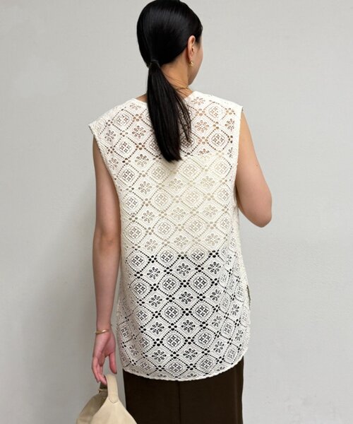 LOUNGEDRESS（ラウンジドレス）の「レースジレ（ベスト・レディース・オフホワイト/ブラック・FREE）」の10枚目の写真