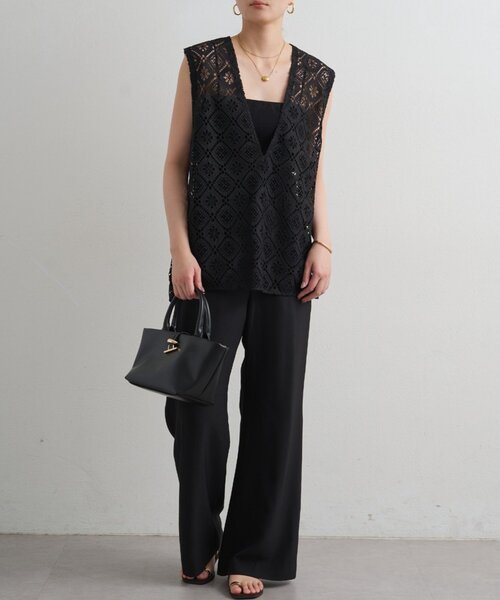 LOUNGEDRESS（ラウンジドレス）の「レースジレ（ベスト・レディース・オフホワイト/ブラック・FREE）」の11枚目の写真