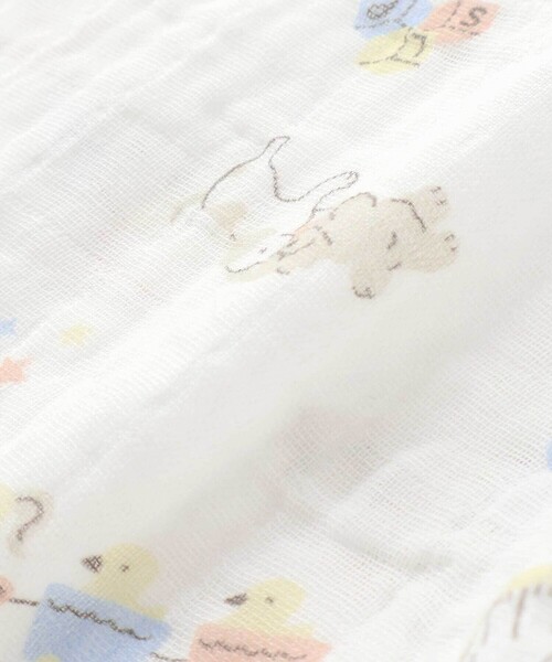 SLAP SLIP BABY（スラップスリップベビー）の「【お揃い】モチーフ総柄ガーゼおくるみベビー（おくるみ・キッズ・ピンク系その他/ブルー系その他/ホワイト系その他・FREE）」の7枚目の写真