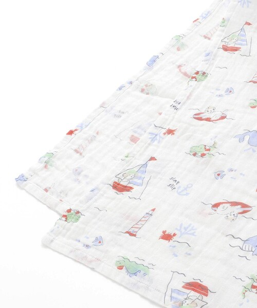 SLAP SLIP BABY（スラップスリップベビー）の「【お揃い】モチーフ総柄ガーゼおくるみベビー（おくるみ・キッズ・ピンク系その他/ブルー系その他/ホワイト系その他・FREE）」の10枚目の写真