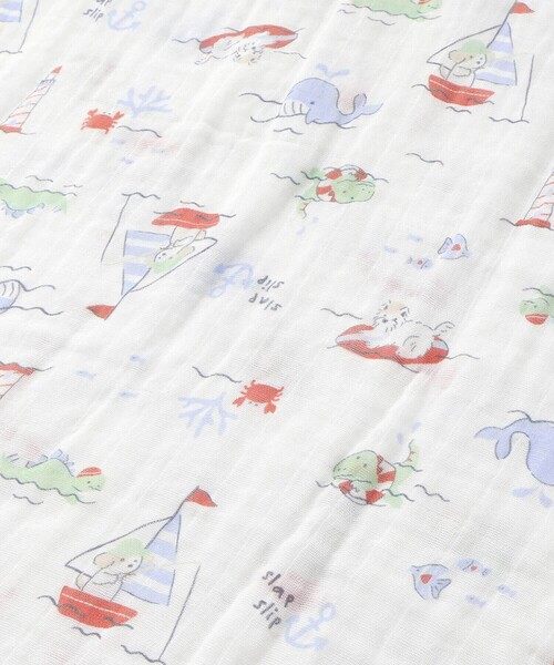 SLAP SLIP BABY（スラップスリップベビー）の「【お揃い】モチーフ総柄ガーゼおくるみベビー（おくるみ・キッズ・ピンク系その他/ブルー系その他/ホワイト系その他・FREE）」の11枚目の写真