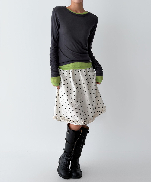 THE GREEN LAB（ザグリーンラボ）の「ソフトテンセルエアリー ロングスリーブ [ネイビー]（Tシャツ/カットソー・レディース・その他・FREE）」の9枚目の写真