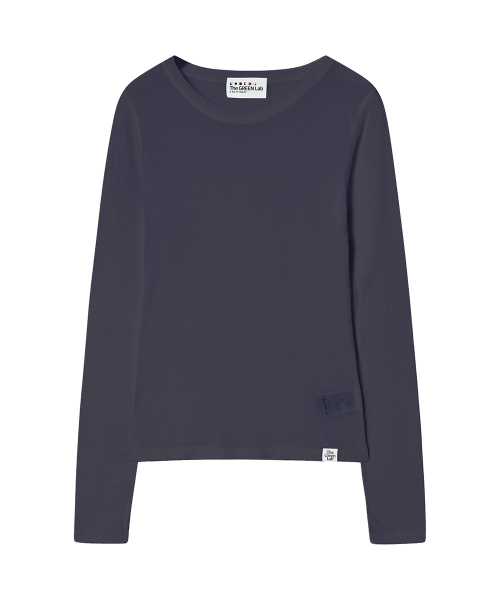 THE GREEN LAB（ザグリーンラボ）の「ソフトテンセルエアリー ロングスリーブ [ネイビー]（Tシャツ/カットソー・レディース・その他・FREE）」の11枚目の写真