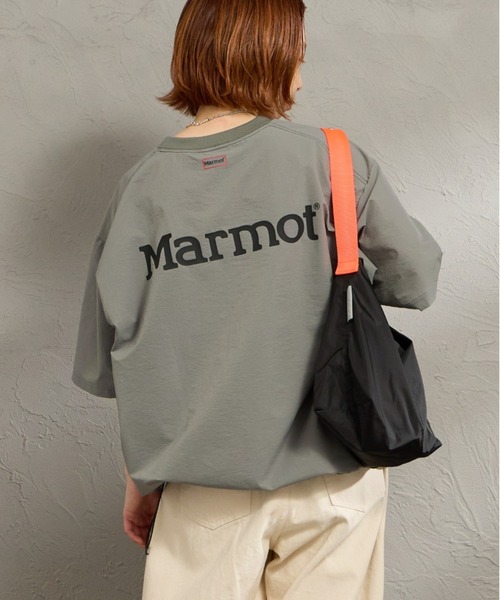 MARMOT（マーモット）の「【WEB先行予約】[Marmot/マーモット] 別注 Dot Air バックプリント ショートスリーブTシャツ (セットアップ可)（Tシャツ/カットソー・レディース・ブラウン/ブラック/グレー・XL/L/M/S）」の2枚目の写真
