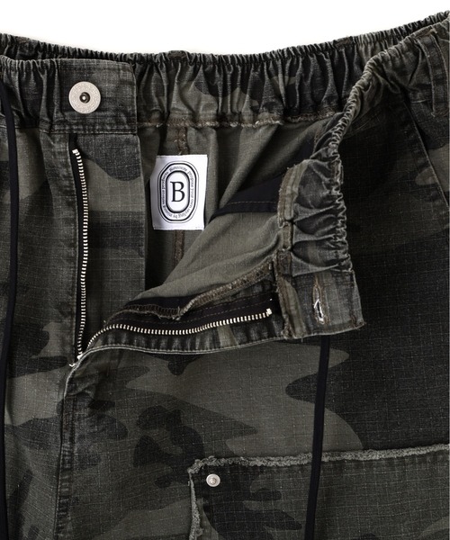 BEAVER（ビーバー）の「B omnivore/ビーオムニボー　W KNEE SHORTS RIP STOP ダブルニーショーツリップストップ（その他パンツ・メンズ・ブラック/カモフラージュ・L/M）」の5枚目の写真