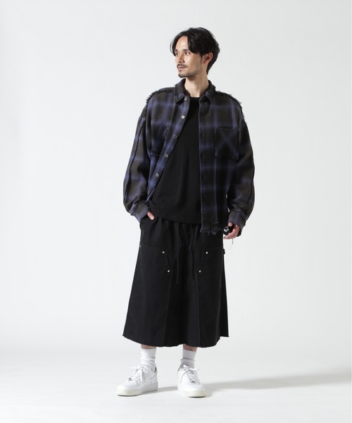 BEAVER（ビーバー）の「B omnivore/ビーオムニボー　W KNEE SHORTS RIP STOP ダブルニーショーツリップストップ（その他パンツ・メンズ・ブラック/カモフラージュ・L/M）」の13枚目の写真