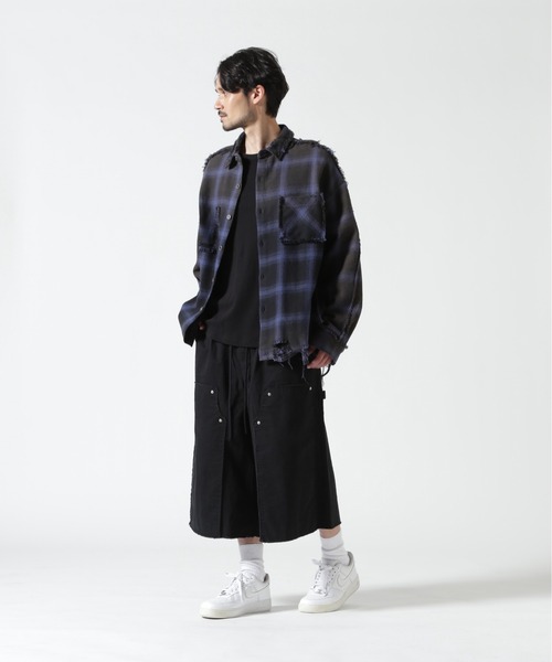 BEAVER（ビーバー）の「B omnivore/ビーオムニボー　W KNEE SHORTS RIP STOP ダブルニーショーツリップストップ（その他パンツ・メンズ・ブラック/カモフラージュ・L/M）」の14枚目の写真