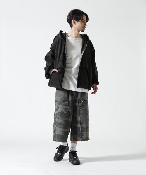 BEAVER（ビーバー）の「B omnivore/ビーオムニボー　W KNEE SHORTS RIP STOP ダブルニーショーツリップストップ（その他パンツ・メンズ・ブラック/カモフラージュ・L/M）」の17枚目の写真
