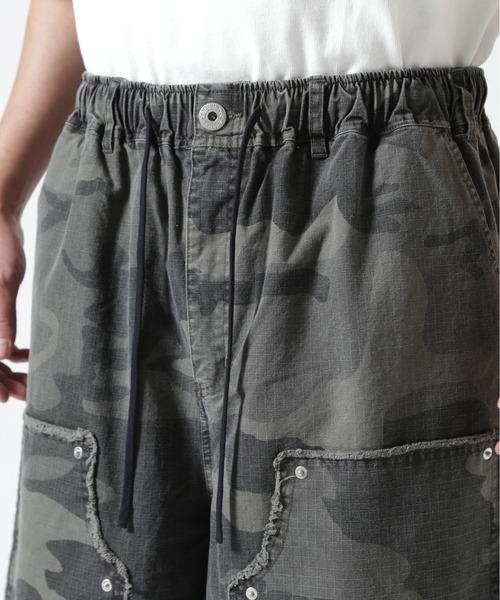BEAVER（ビーバー）の「B omnivore/ビーオムニボー　W KNEE SHORTS RIP STOP ダブルニーショーツリップストップ（その他パンツ・メンズ・ブラック/カモフラージュ・L/M）」の21枚目の写真