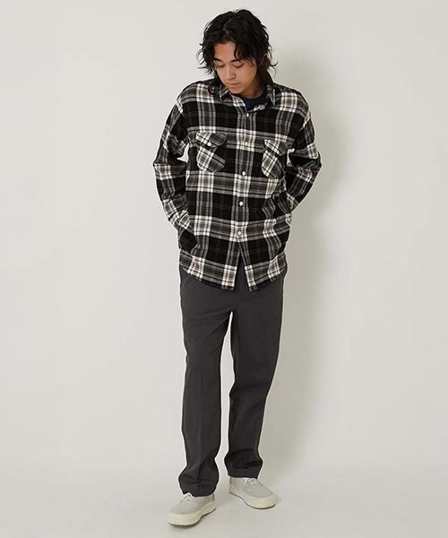 HOLLYWOOD RANCH MARKET（ハリウッドランチマーケット）の「オーガニックTCトラウザーズ（スラックス・メンズ・ブラック/カーキ/チャコールグレー・S/M/L/XL）」の13枚目の写真