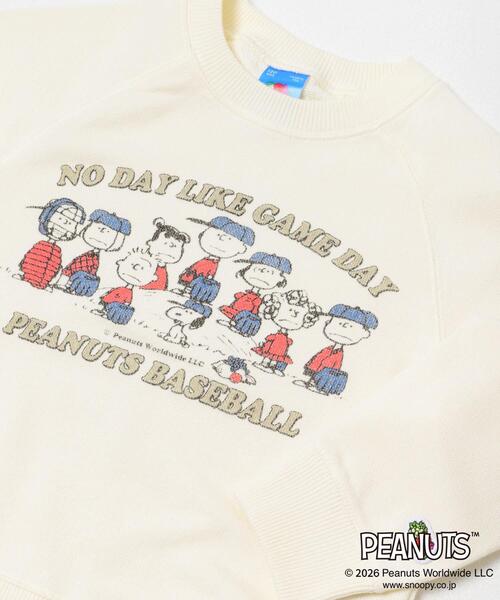 FRUIT OF THE LOOM（フルーツオブザルーム）の「『別注』FRUIT OF THE LOOM×DOORS　甘編み裏毛スウェット(KIDS)（Tシャツ/カットソー・キッズ・ブルー系その他/アイボリー・140/130/120）」の4枚目の写真