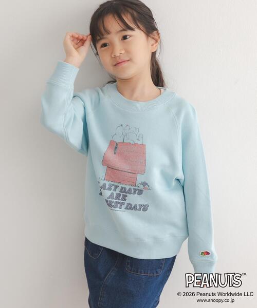 FRUIT OF THE LOOM（フルーツオブザルーム）の「『別注』FRUIT OF THE LOOM×DOORS　甘編み裏毛スウェット(KIDS)（Tシャツ/カットソー・キッズ・ブルー系その他/アイボリー・140/130/120）」の6枚目の写真
