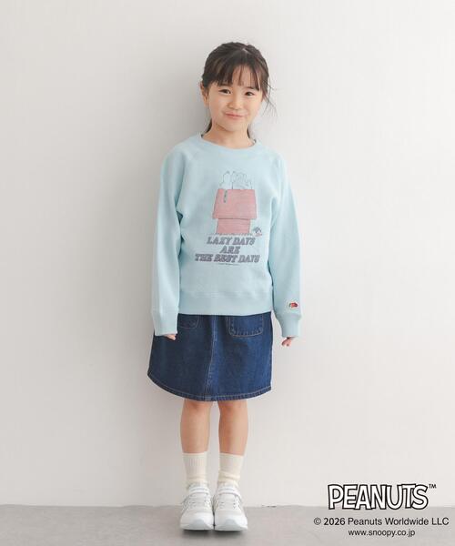 FRUIT OF THE LOOM（フルーツオブザルーム）の「『別注』FRUIT OF THE LOOM×DOORS　甘編み裏毛スウェット(KIDS)（Tシャツ/カットソー・キッズ・ブルー系その他/アイボリー・140/130/120）」の9枚目の写真