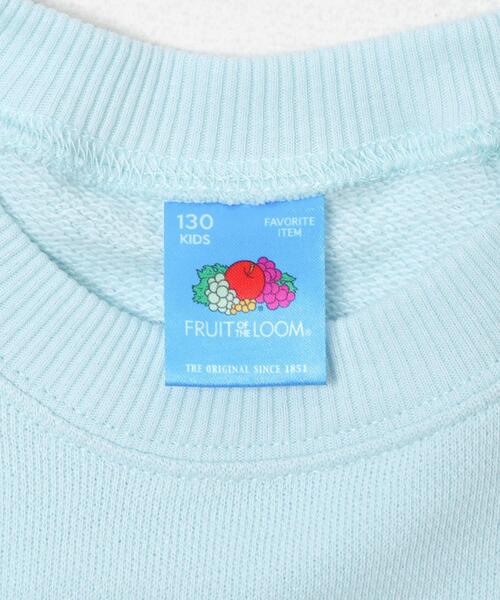 FRUIT OF THE LOOM（フルーツオブザルーム）の「『別注』FRUIT OF THE LOOM×DOORS　甘編み裏毛スウェット(KIDS)（Tシャツ/カットソー・キッズ・ブルー系その他/アイボリー・140/130/120）」の17枚目の写真