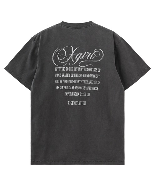 X-girl(エックスガール)の「FADED EAGLE S/S TEE(Tシャツ/カットソー・レディース・ブラック/ベージュ・S/M/L/XL)」の8枚目の写真