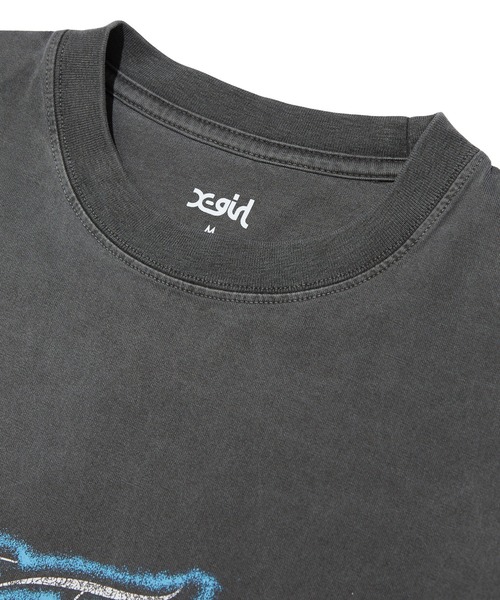 X-girl(エックスガール)の「FADED EAGLE S/S TEE(Tシャツ/カットソー・レディース・ブラック/ベージュ・S/M/L/XL)」の9枚目の写真