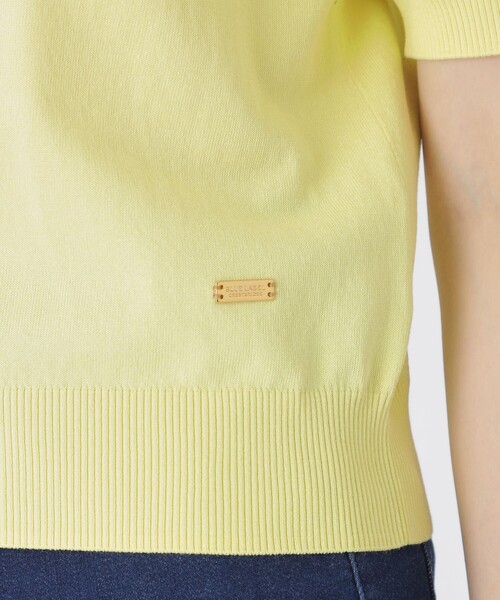 BLUE LABEL CRESTBRIDGE(ブルーレーベルクレストブリッジ)の「コットンポリエステルニットポロ(ポロシャツ・レディース・ブルー系その他2/ホワイト/イエロー/ダークネイビー・38)」の13枚目の写真