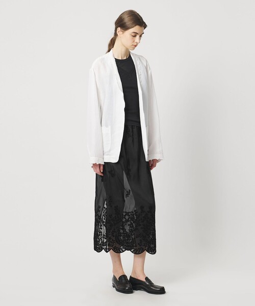 Pheeta（フィータ）の「＜Pheeta＞Maria レース スカート/015C-17（スカート・レディース・ブラック/ホワイト・FREE）」の7枚目の写真