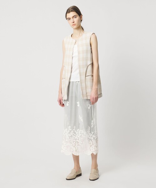 Pheeta（フィータ）の「＜Pheeta＞Maria レース スカート/015C-17（スカート・レディース・ブラック/ホワイト・FREE）」の10枚目の写真