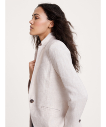 ◇スリム リネン ブレザー