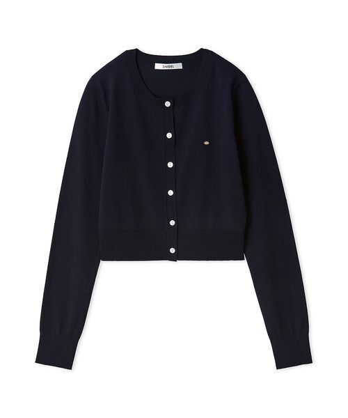 SNIDEL（スナイデル）の「UVカットベーシックニットカーディガン（カーディガン/ボレロ・レディース・ピンク/ライム/ホワイト/ネイビー/イエロー・F）」の4枚目の写真