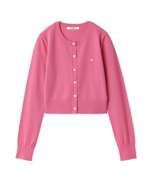 SNIDEL（スナイデル）の「UVカットベーシックニットカーディガン（カーディガン/ボレロ・レディース・ピンク/ライム/ホワイト/ネイビー/イエロー・F）」の5枚目の写真