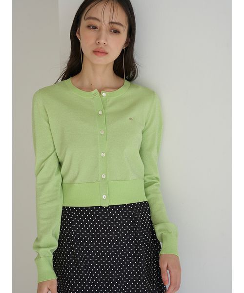 SNIDEL（スナイデル）の「UVカットベーシックニットカーディガン（カーディガン/ボレロ・レディース・ピンク/ライム/ホワイト/ネイビー/イエロー・F）」の17枚目の写真