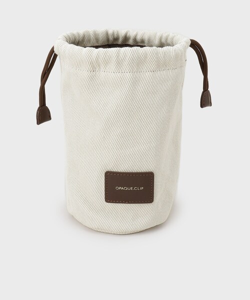 OPAQUE.CLIP（オペークドットクリップ）の「バンブーハンドルパンチングバケツ型バッグ（ハンドバッグ・レディース・アイボリー/ブラック/ブラウン系その他・00）」の21枚目の写真