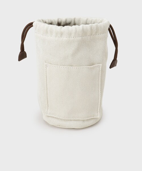 OPAQUE.CLIP（オペークドットクリップ）の「バンブーハンドルパンチングバケツ型バッグ（ハンドバッグ・レディース・アイボリー/ブラック/ブラウン系その他・00）」の22枚目の写真