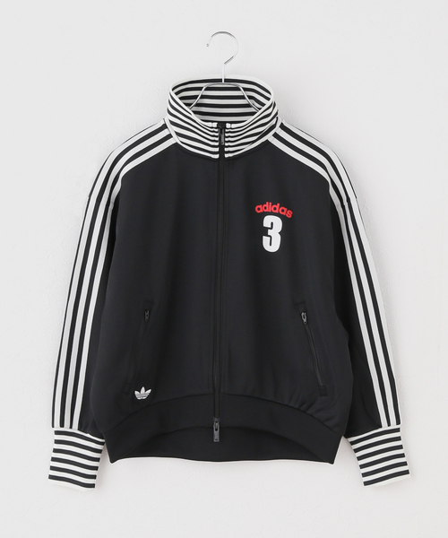 adidas RIBBON TRACKTOP ブルゾン トラックジャケット 黒S adidas（アディダス） ブルゾン アウター プレザー3Sトラックトップ