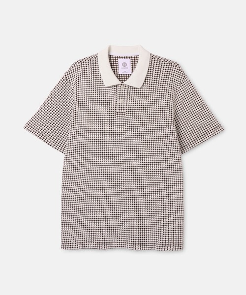 SEAGREEN(シーグリーン)の「SEAGREEN(シーグリーン) BIG WAFFLE POLO(ポロシャツ・メンズ・イエロー/ロイヤルブルー/ネイビー/ブラウン/サックスブルー/ブラック・4/2/3)」の3枚目の写真