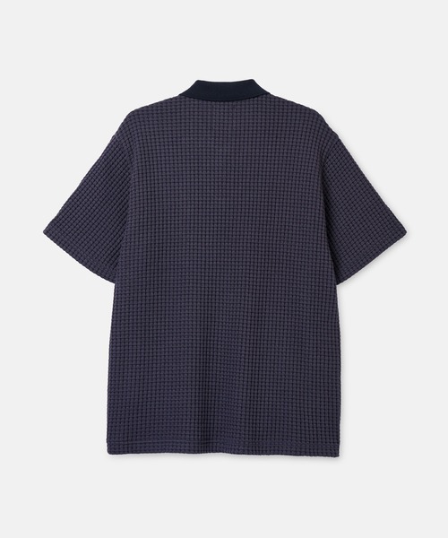 SEAGREEN(シーグリーン)の「SEAGREEN(シーグリーン) BIG WAFFLE POLO(ポロシャツ・メンズ・イエロー/ロイヤルブルー/ネイビー/ブラウン/サックスブルー/ブラック・4/2/3)」の7枚目の写真