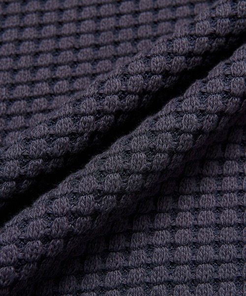 SEAGREEN(シーグリーン)の「SEAGREEN(シーグリーン) BIG WAFFLE POLO(ポロシャツ・メンズ・イエロー/ロイヤルブルー/ネイビー/ブラウン/サックスブルー/ブラック・4/2/3)」の8枚目の写真