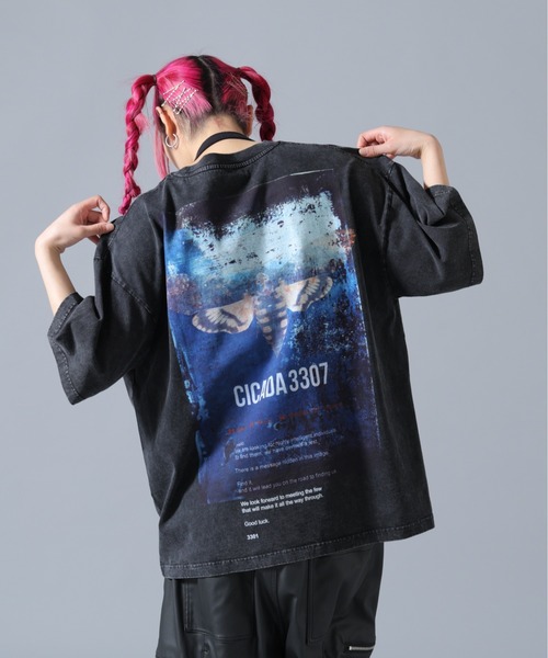 DANKE SCHON(ダンケシェーン)の「DankeSchon/ダンケシェーン/CHEMICAL S/S Tee CICADA(Tシャツ/カットソー・レディース・ブラック・L/M)」の15枚目の写真