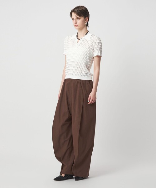 ASTRAET（アストラット）の「＜ASTRAET＞ボリューム バレルワイドパンツ（その他パンツ・レディース・ブラック/ダークブラウン・0/1/00）」の9枚目の写真