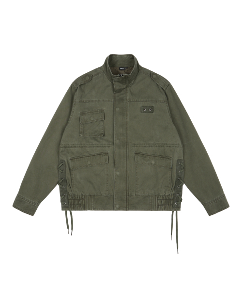 Nova Drawstring Field Jacket (Khaki)（ミリタリージャケット