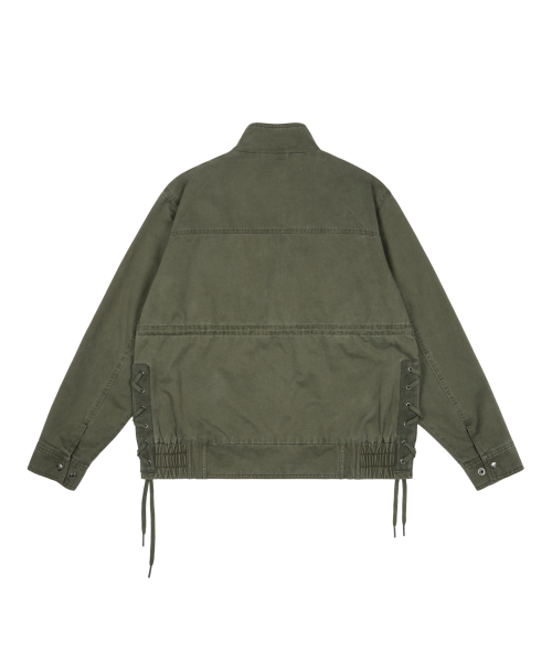 AAKAM(アーカム)の「Nova Drawstring Field Jacket (Khaki)(ミリタリージャケット・レディース・その他・1/2)」の2枚目の写真