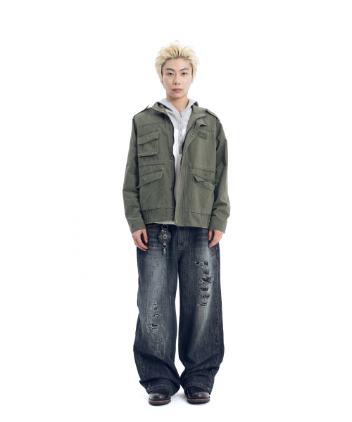 AAKAM(アーカム)の「Nova Drawstring Field Jacket (Khaki)(ミリタリージャケット・レディース・その他・1/2)」の10枚目の写真