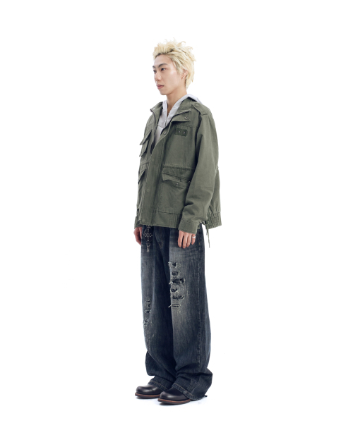 AAKAM(アーカム)の「Nova Drawstring Field Jacket (Khaki)(ミリタリージャケット・レディース・その他・1/2)」の11枚目の写真