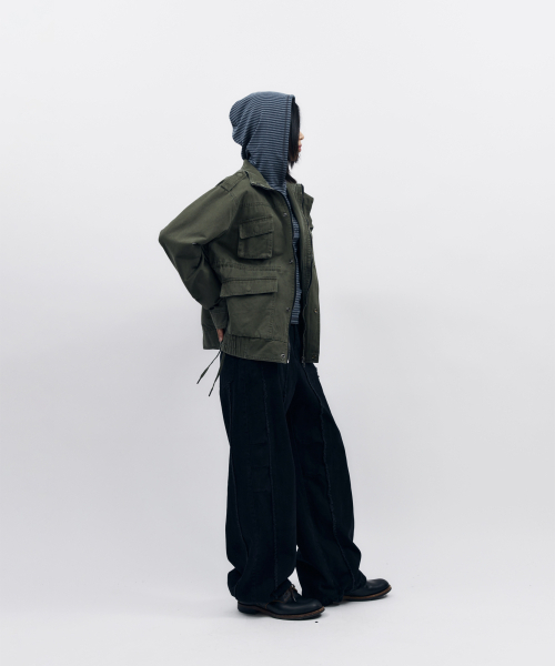 AAKAM(アーカム)の「Nova Drawstring Field Jacket (Khaki)(ミリタリージャケット・レディース・その他・1/2)」の18枚目の写真