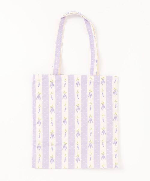 VIBGYOR(ヴィブジョー)の「Liaa/小花柄 ストライプ トートバッグ A18777(トートバッグ・レディース・その他4/その他1/その他2/その他3・FREE)」の13枚目の写真