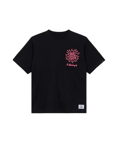 Alpha Industries（アルファインダストリーズ）の「Alpha Industries/アルファインダストリーズ/Keith Haring X Alpha GRAPHIC TEE DRAGON/ キース へリング グラフィック Tシャツ ドラゴン（Tシャツ/カットソー・メンズ・ブラック・SMALL/MEDIUM/LARGE/X-LARGE/X-SMALL）」の8枚目の写真