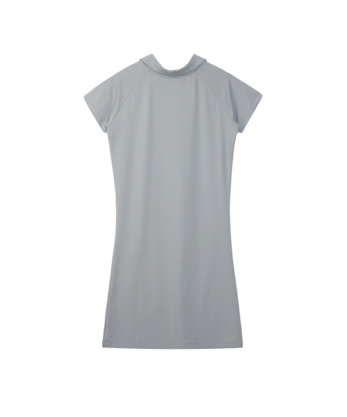 Rest&Recreation（レストアンドレクリエーション）の「COLLAR ZIP-UP DRESS - GREY（ワンピース・レディース・その他・SMALL/MEDIUM）」の2枚目の写真