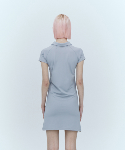 Rest&Recreation（レストアンドレクリエーション）の「COLLAR ZIP-UP DRESS - GREY（ワンピース・レディース・その他・SMALL/MEDIUM）」の5枚目の写真