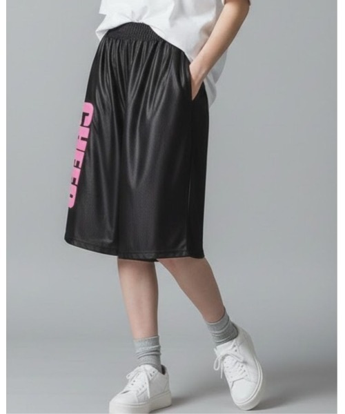 CHEER(チアー)の「サイドロゴバスケットパンツ(その他パンツ・レディース・ライム/ピンク/レッド/パープル系その他/ブラック×ホワイト/ブラック×グレー/プラチナム/パープル/ゴールド/ブラック×ピンク・XXXS/XS/S/M/L)」の21枚目の写真