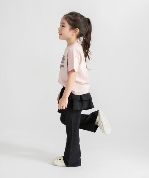 BRANSHES(ブランシェス)の「フリル付きカットフレアパンツ(その他パンツ・キッズ・ブラック/ラベンダー・150/80/120/110/100/130/140/90)」の13枚目の写真