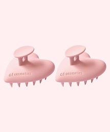 Of cosmetics（オブコスメティックス）の「ヘッドスパブラシフィット　ダスティピンク（２つ入り）（ヘアブラシ）」